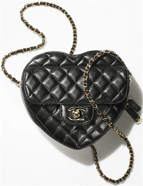 chanel blue heart bag|Chanel twin heart bag.